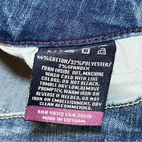 Vigoss Marley Super Skinny Distressed Blue Denim Jeans Womens Size 29 Stretch - Picture 7 of 12